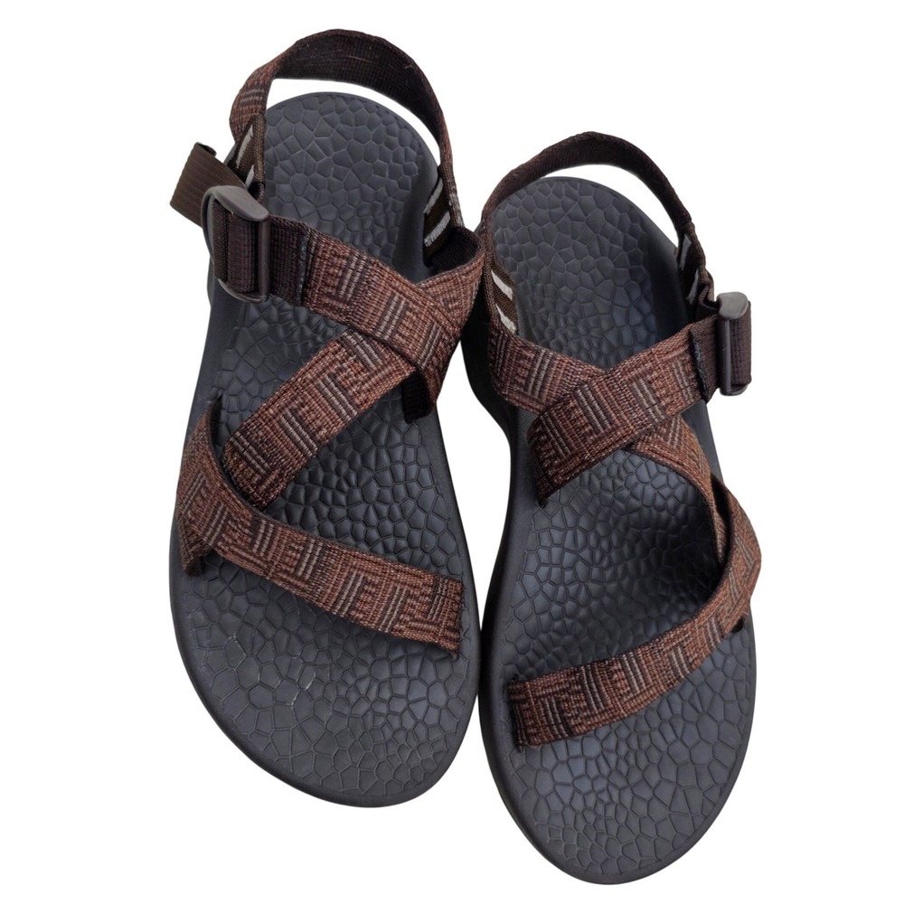 Chaco Men's 9 Rope Knot Sandals Brown Vibram Sole Outdoor